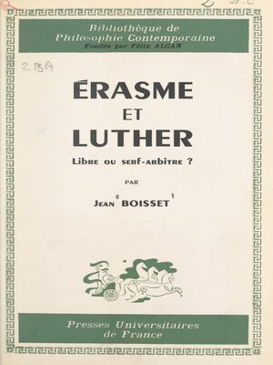 cover image of Érasme et Luther